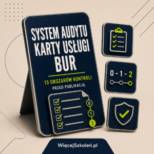 system audytu karty usługi bur 13 obszarów kontroli przed publikacją